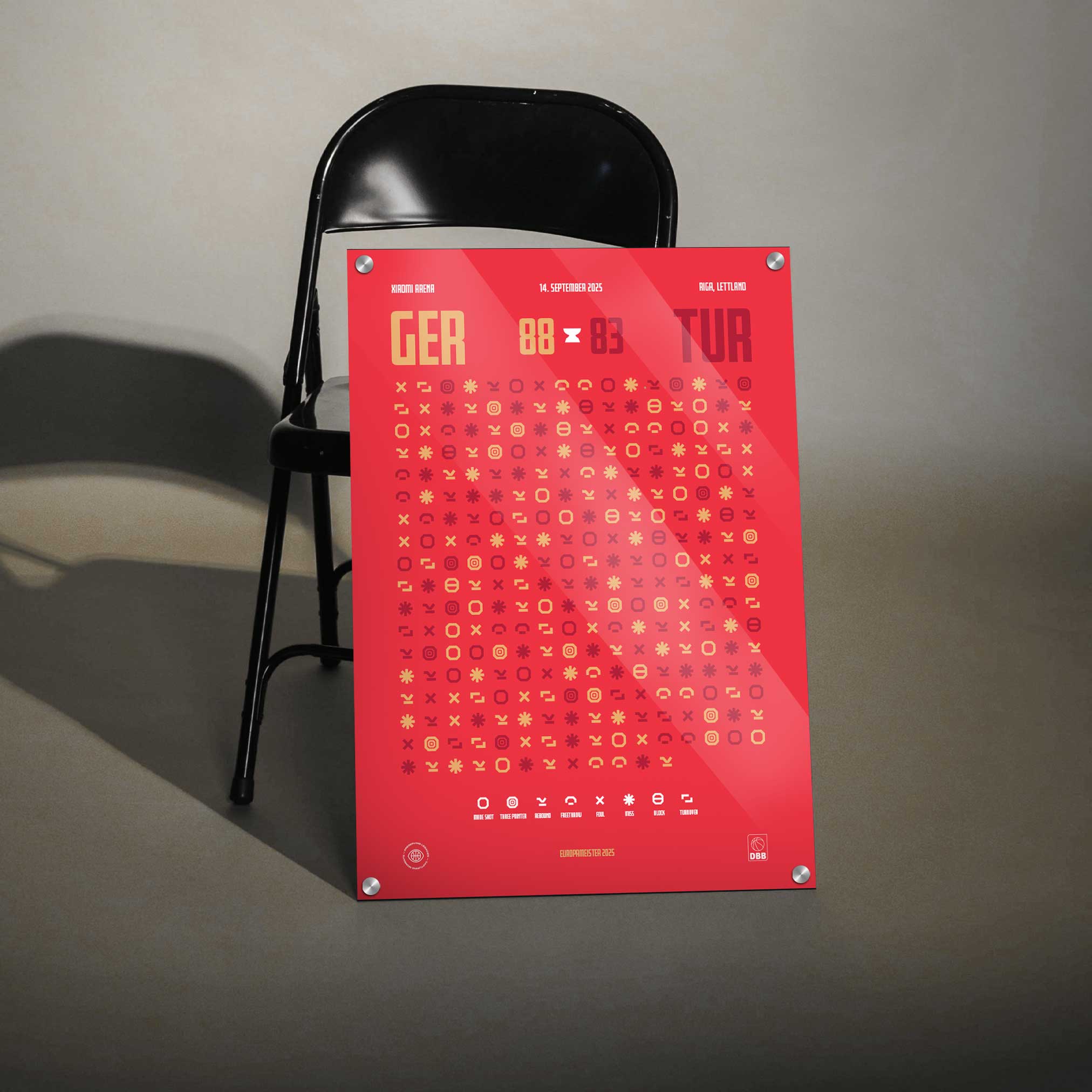 Europameister 2025 – Acryldruck